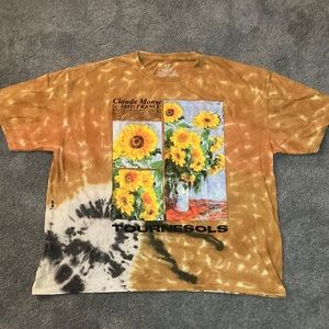 Mens Claude Monet Tie Dye T Shirt Size 2XL
